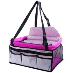 EXPAWLORER Pet Booster Seat Carrier for Car, Multi Function Deluxe Travel Bag for Small Dogs - intl