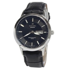 Giotona GT6043 - Jam Tangan Pria - Strap Kulit - Hitam