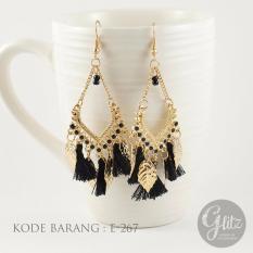 Glitzaksesoris - E-018 - Anting Panjang Juntai tassel vintage bohemian