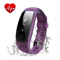 GPL/Kebugaran Tracker dengan Heart Rate Monitor, Runme Aktivitas Tracker Smart Watch dengan Tidur Monitor, Waterproof Walking Pedometer Band dengan Panggilan/SMS Mengingatkan untuk IOS/Android Smartphone (Ungu) /kapal dari AMERIKA SERIKAT-Intl