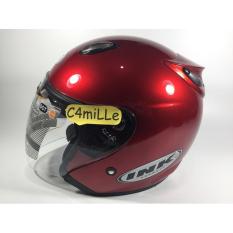 Helm INK Centro Original Red Maroon Hald Face .
