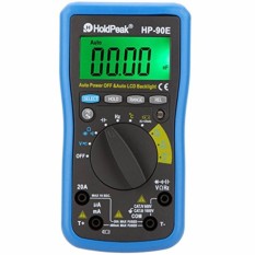 HoldPeak HP-90E Digital Auto Range DMM Multimeter DC AC Amp VoltOhm Freq Cap Temperature Meter Battery Tester with Auto LCDBackl - intl