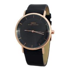 IBSO S3922G - Jam Tangan Wanita - Rose Gold Case - Tali Kulit Hitam