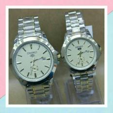 jam tangan couple formal rosegold-stanleis steel