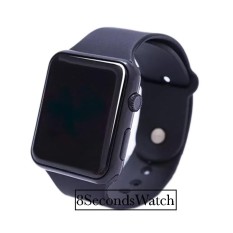 Jam Tangan LED - Jam Tangan Pria dan Wanita - Strap Karet - Hitam - LED_Black
