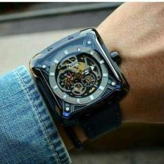 Jam Tangan Sport Formal Kasual Pria Cowok Model Terbaru Terlaris Termurah Keren Elegan Sporty Trendy Alexandre Christie AC3030 kulit Original Hitam Murah