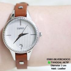Jam Tangan Wanita ESPRIT Premium Tanggal Katif Tali Leather Kulit Dkny