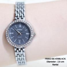 Jam Tangan Wanita Fossil Tali Rantai Stainless Permata Guess Dkny Alba
