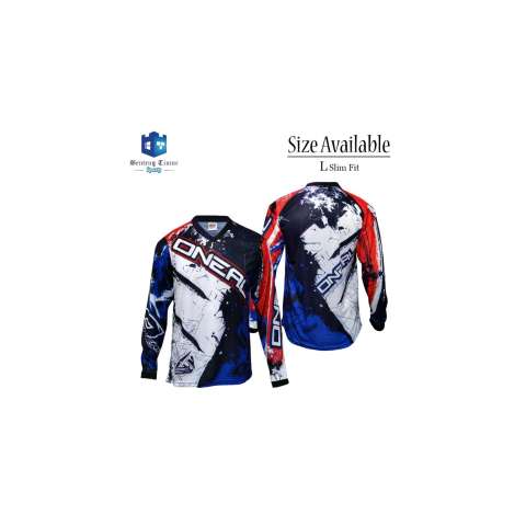 Baju Motor Source · Jersey Sepeda ONEAL Biru Merah Jersey Motor Cross .