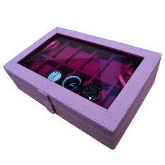 Jogja Craft Baby Pink Watch Box / Tempat Jam / Kotak Jam Tangan Isi 12