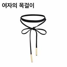 Kalung Choker Wanita Korea Elegant - Hitam