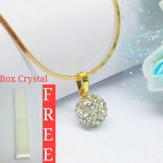 Central Ploso Kalung Liontin Titanium Anti Luntur PBall Gold 18K / Kalung Wanita / Kalung Emas / Kalung Korea / Kalung Fashion / Kalung Liontin/ Kado Ultah / Kado Pernikahan