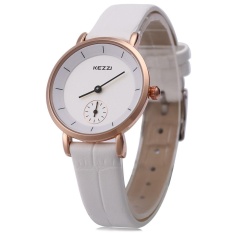 KEZZI KW-1080L Wanita QUARTZ Watch Round Dial dengan Kecil Kedua Dial Jam Tangan-Intl