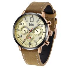 Lee Watch M126ABL5-9B Jam Tangan Pria Lee Metropolitan Gents Kulit Cokelat