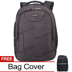 Luminox Tas Ransel Laptop Tahan Air - Tas Pria Tas Wanita 7709 Backpack Expandable Up to 15 inch Bonus Bag Cover - Hitam