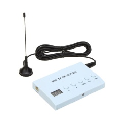 Mini Design Car DVD TV Receiver Monitor Analog TV Tuner Strong Signal Box with Antenna - intl