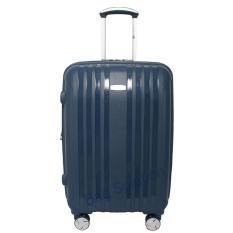 Navy Club Tas Koper Hardcase Fiber - PP 4 Roda Putar Resleting Anti Tusuk - Kunci TSA - 3866 Size 28 Inch - Biru Tua