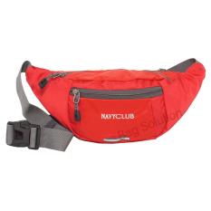 Navy Club Tas Pinggang Waist Bag - Tahan Air - Tas Pria Tas Wanita EEEH - Merah