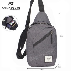 Navy Club Tas Selempang Travel - Tas Punggung Tahan Air - Sling Bag Tas Pria Tas Wanita 5032 - Abu