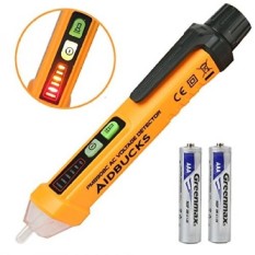 Non-Contact Voltage Tester Electrical Voltage Detector Pen 12-1000VAC Inductive Electric Tester Pen Digital Multimeter Volt Mete - intl