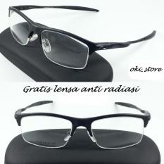 Oki_Store Frame Kacamata Pria Sporty Magnesium PREMIUM Normal / Baca / Plus / Minus / Cylinder Anti Radiasi Komputer