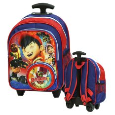 Onlan Tas Trolley Anak Sekolah TK Kantung Coin Karakter Anak Laki Laki - Merah