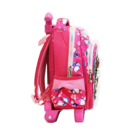 Onlan Hello Kitty 5D Timbul Hologram Tas Trolley Anak Paut Dan Kotak Pensil Import