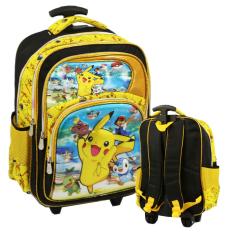 Onlan Pokemon Go 5D Timbul Hologram Tas Trolley SD Ukuran 4 Kantung Besar Import - Yellow