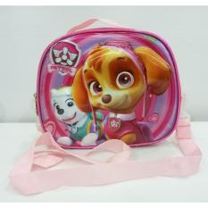 Onlan Tas Selempang Bahu 3in1 5D Timbul Unik LAMPU + MUSIC Motif Karakter Anak Perempuan Import - Pink