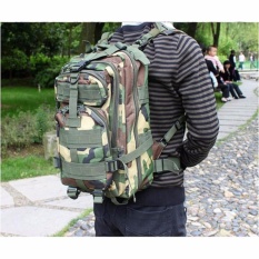 Ormano Tas Ransel Hiking 24L Adventure Outdoor Army Military Naik Gunung Traveling Backpack Tas Bahu Carrier Bag Travel Zip Risleting Mudik Panjat Tebing Sekolah Kuliah Kerja Touring Backpacker Bahan Kain Tebal Multifungsi - Camouflage