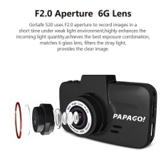 PAPAGO GoSafe520 Mobil DVR A7L 1296 P 3.0