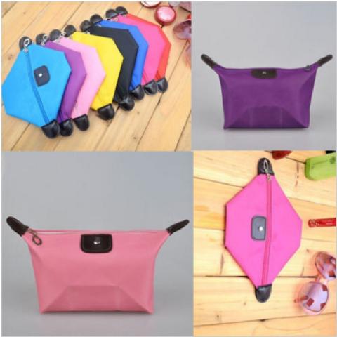 Prime Tas Kosmetik Mini - Cosmetic Bag Pouch Purse Tempat Dompet Kosmetik - Orange