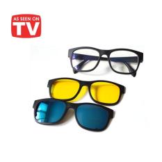 Promo Ask Vision Kacamata 3 in 1 Magnet Lenses kaca mata