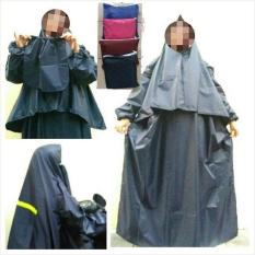 RC Ponco Gamis 3in1- Jas hujan ponco gamis kerudung + cadar syar'i