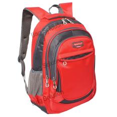 Real Polo Tas Ransel Kasual - Tas Pria Tas Wanita 6373 Backpack Daypack - Merah