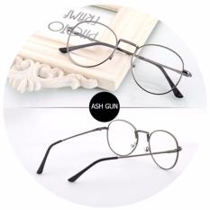 Santorini Kacamata Wanita Harry Potter Fashion Vintage Eyewear Metal Frame Women Lady Eye Wear - Grey