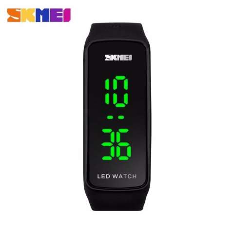 SKMEI Sport Rubber LED Watch 1119 Water Resistant Anti Air WR 50m Jam Tangan Olahraga Digital Tali Strap Karet Silicone Gym Lari Casual Gelang Modern Simpel ...