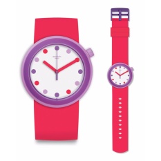 SWATCH PNP100 - Popalicious - Jam Tangan Wanita - Bahan Tali Plastik - Pink