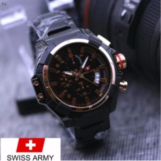 SWISS ARMY FASHION KASUAL WATCH EKSLUSIVE _FASHION CASUAL 1200M TALI RANTAI STAINLESS STEEL_FITUR CRONO TANGGAL AKTIF TOKO GROSIR TERMURAH 6141 FREE ( BOX EKSLUSIVE & BATTRE ORY ) JAM TANGAN PRIA SPECIAL EDITION