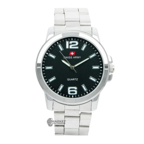 jual swiss army jam tangan pria black black white jual swiss army jam tangan pria black black white