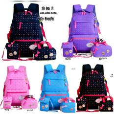 Tas Ransel Anak Sekolah Laki Perempuan 3in1 BTX Murah PNK