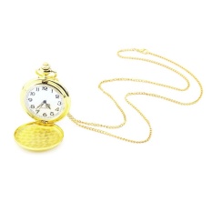 USTORE Baru Vintage Retro Antik Kalung Liontin Kuarsa Jam Saku 3 Warna Silver-Intl