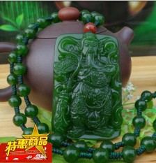 Xinjiang dan Lahan Pertanian Jasper Hijau Giok Lulus Awan Panjang Force God dari Wealth Manusia Lulus Mr. Giok Kartu kalung Berkabung untuk Fall untuk-Internasional