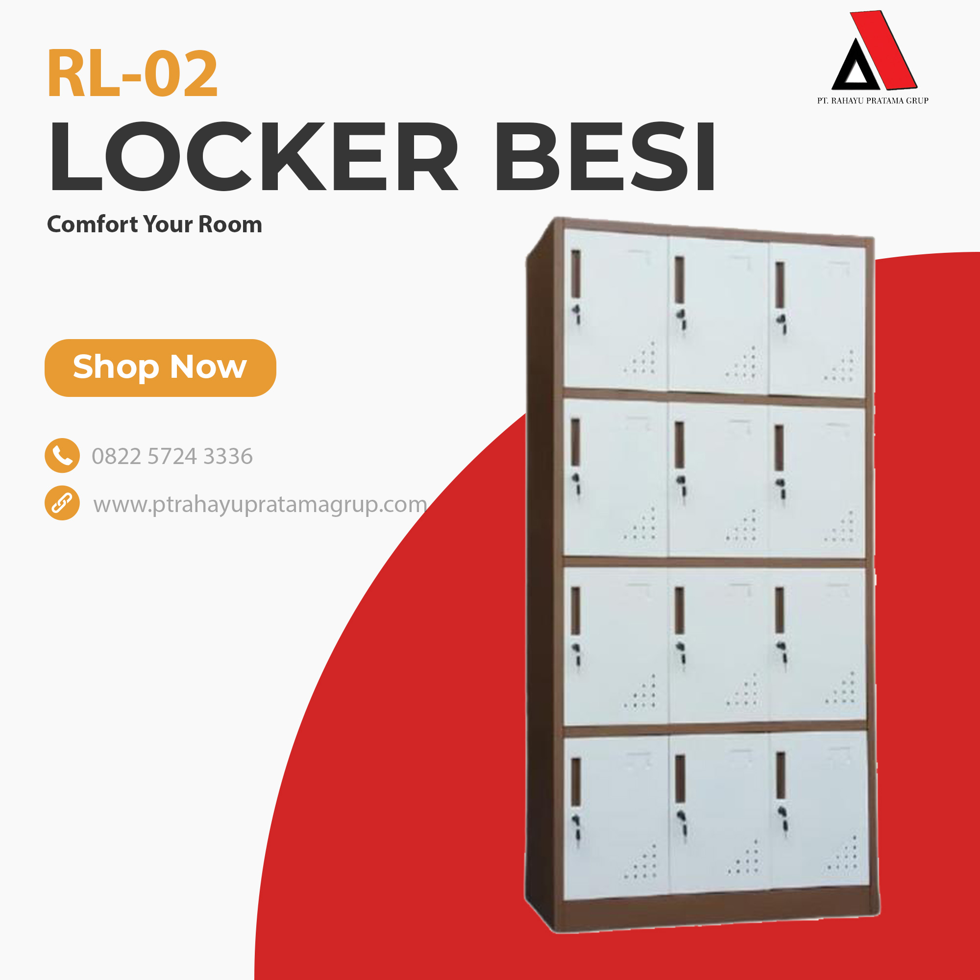 Locker Besi 12 Pintu Locker Baju Locker Pakaian Helm Lemari Arsip