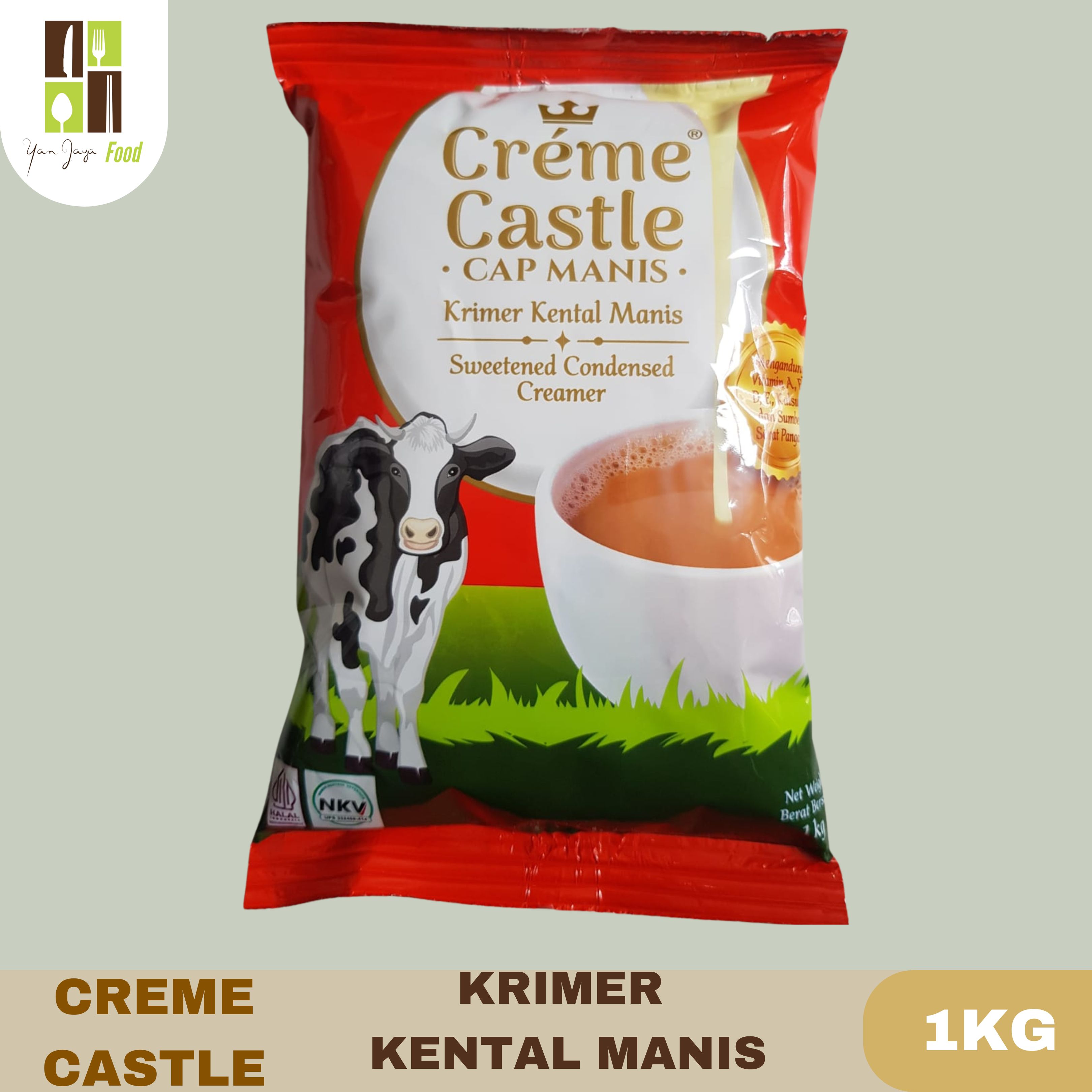 Creme Castle Cap Manis Krimer Kental Manis Condensed Creamer Kemasan