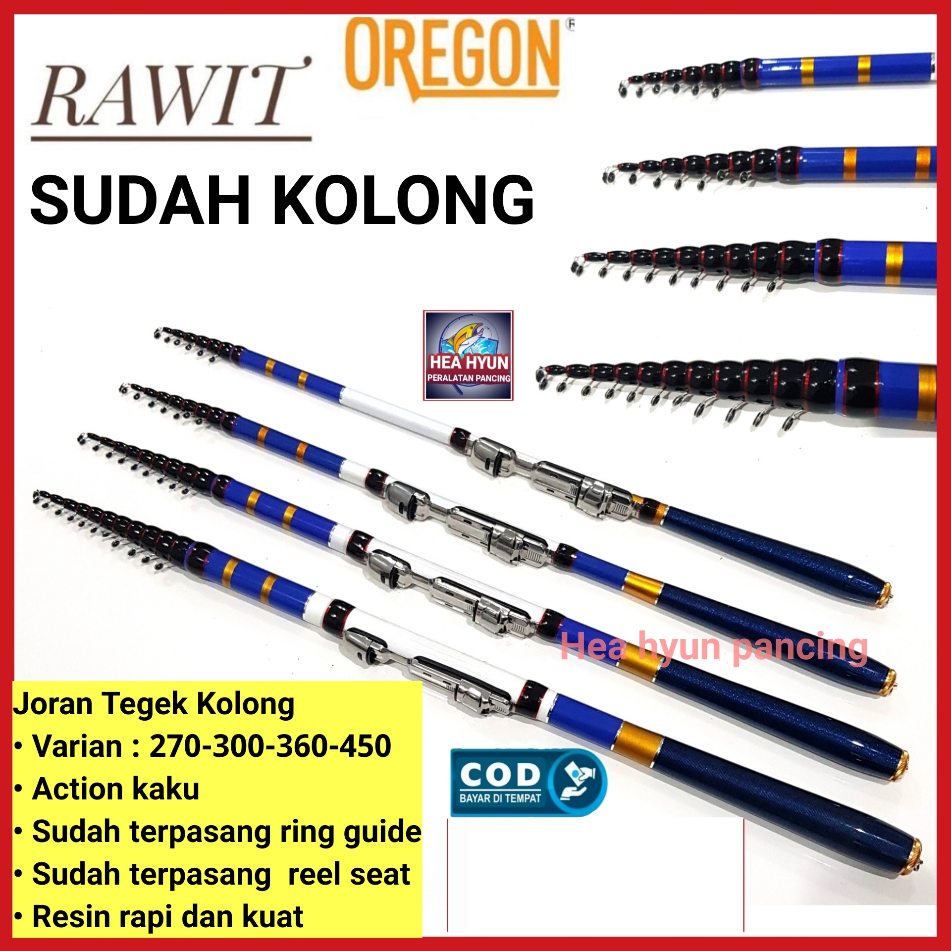 Joran Tegek Kolong Oregon Rawit Carbon Medium Hard