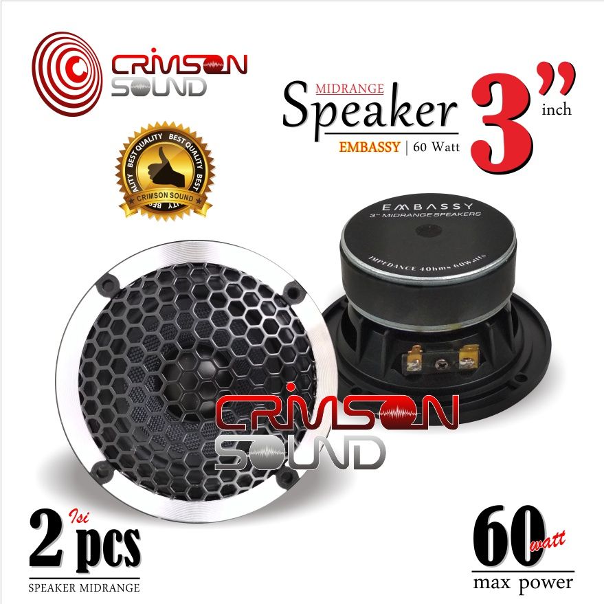 Speaker Mid Range Inch Embassy Midrange Speaker Lazada Indonesia