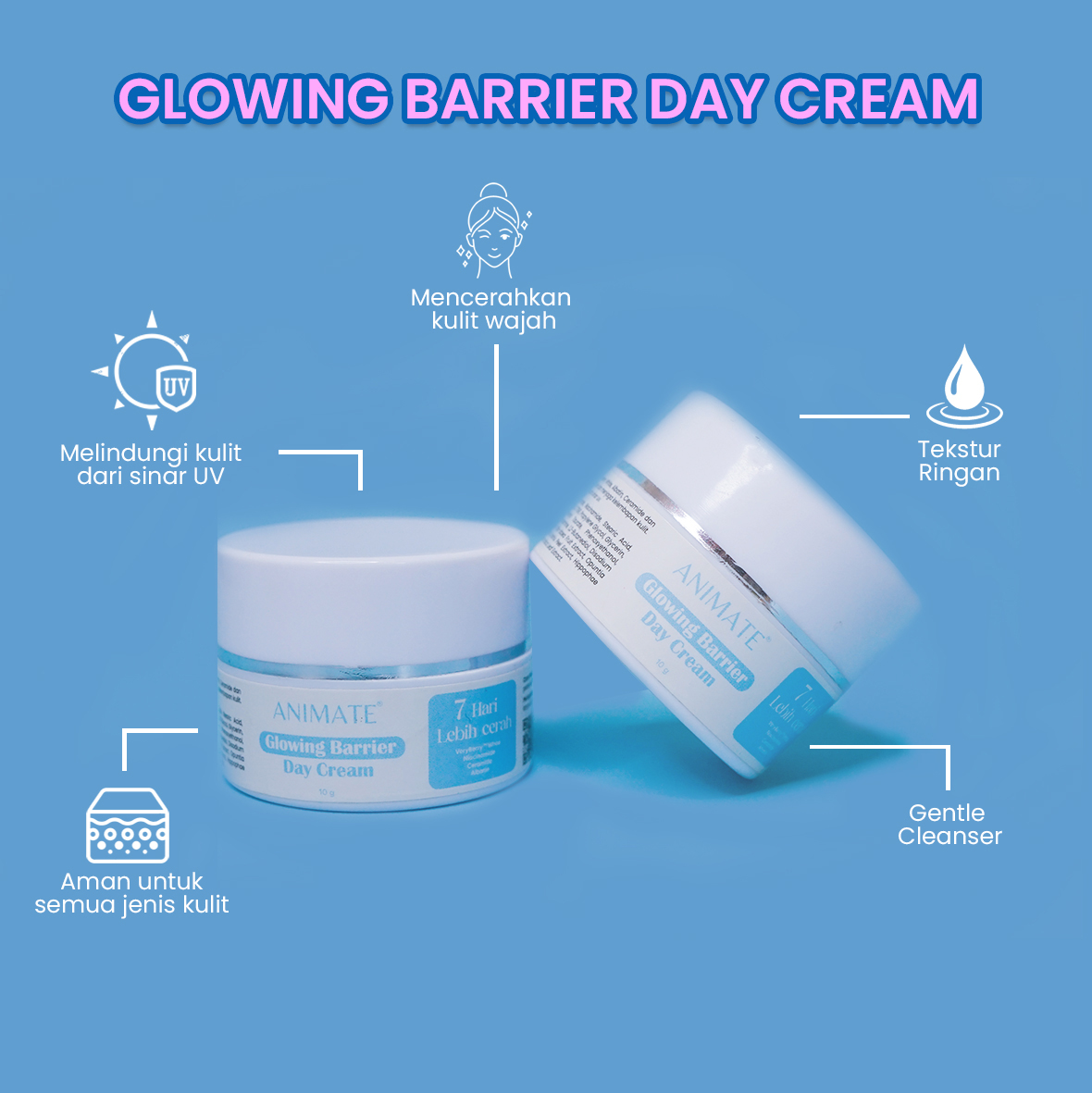 PWB Animate Glowing Barrier Day Cream 10 Gr Lazada Indonesia