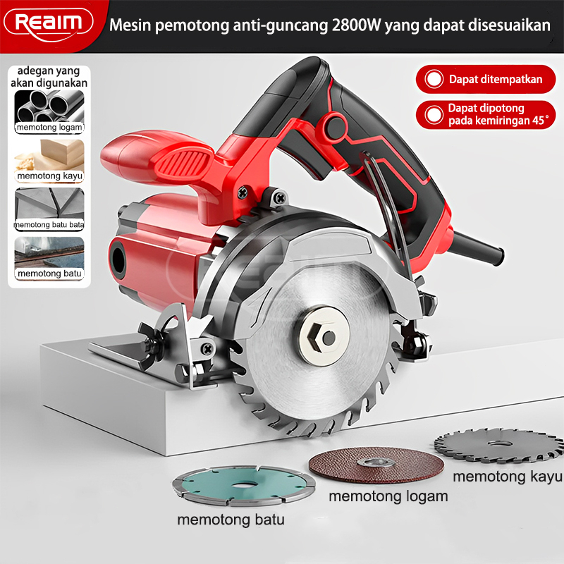 Reaim Circular Saw Mesin Gergaji Mesin Potong Mesin Circle Gergaji