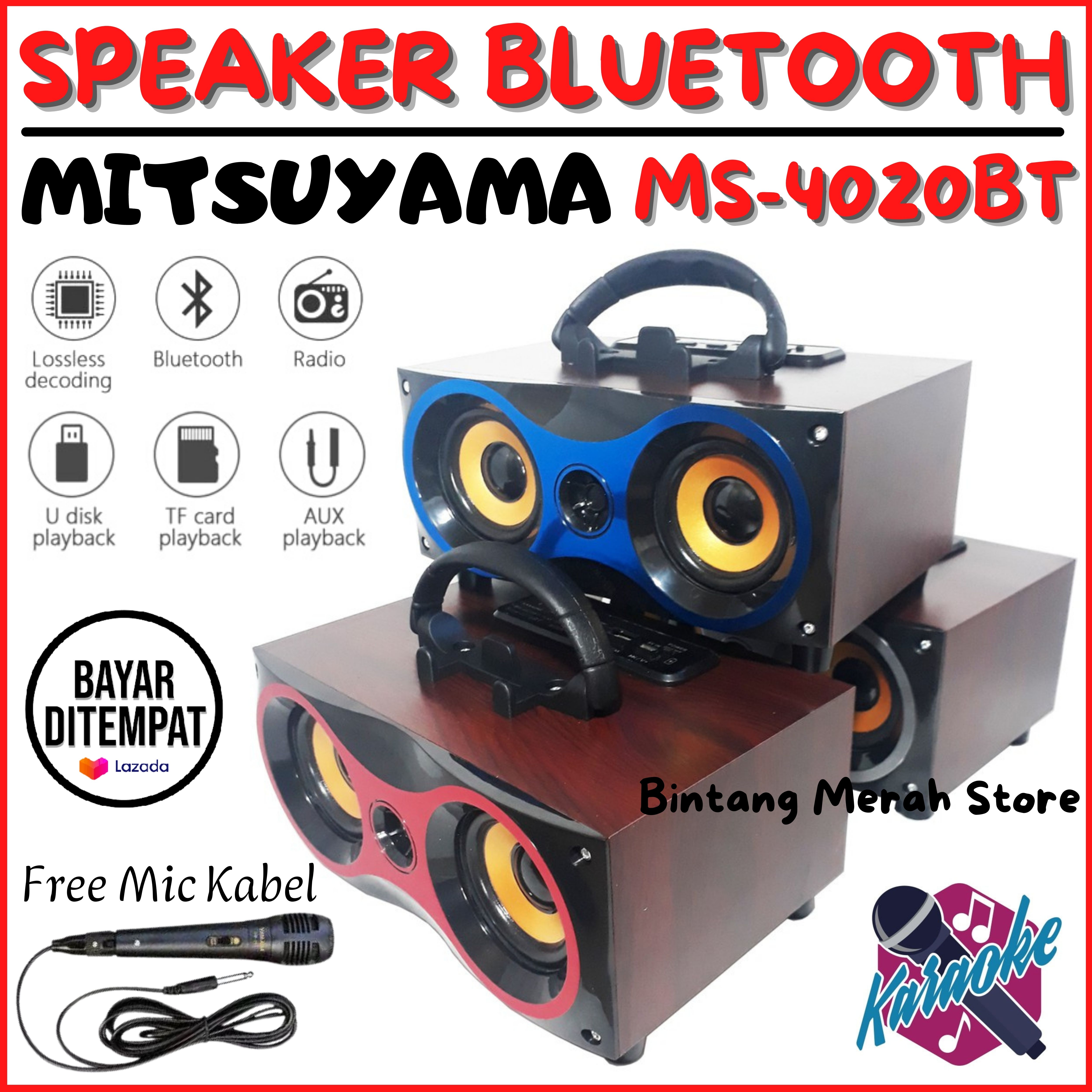 Cod Spekaer Radio Fm Portable Bluetooth Mitsuyama Ms Bt Seri